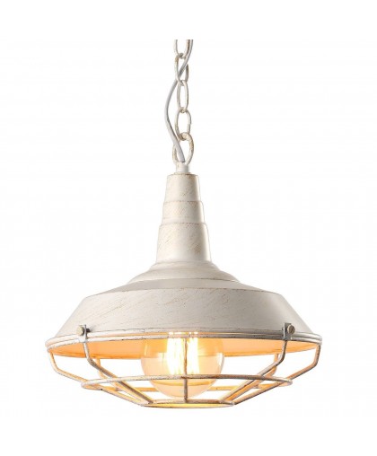 Подвесной светильник Arte Lamp Ferrico A9181SP-1WG, диаметр 27 см, белый с золотом