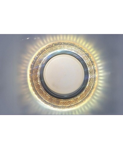 Светильник GX53 L154 коричневое стекло+LED подсветка