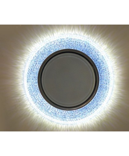 Светильник GX53 L161 синее стекло+LED подсветка