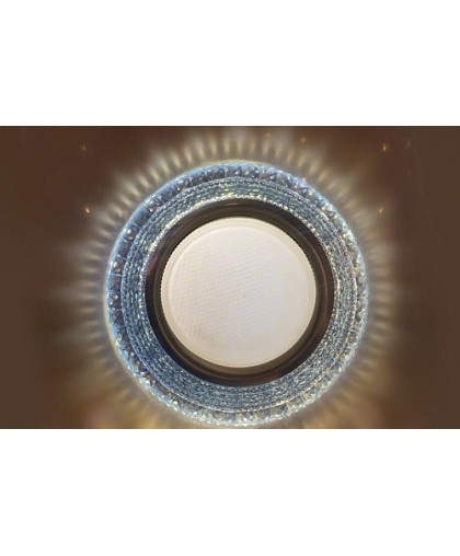 Светильник GX53 L151 голубое стекло+LED подсветка