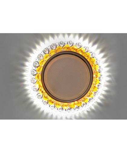Светильник GX53 L195 прозрачный / оранжевый стекло+LED подсветка