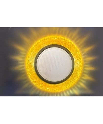 Светильник GX53 L155 желтое стекло+LED подсветка