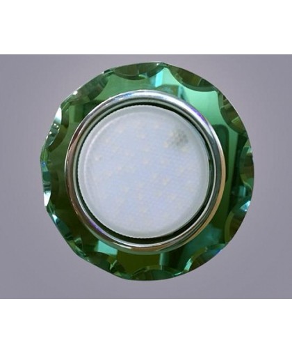 Светильник GX53 хром+стекло зеленое