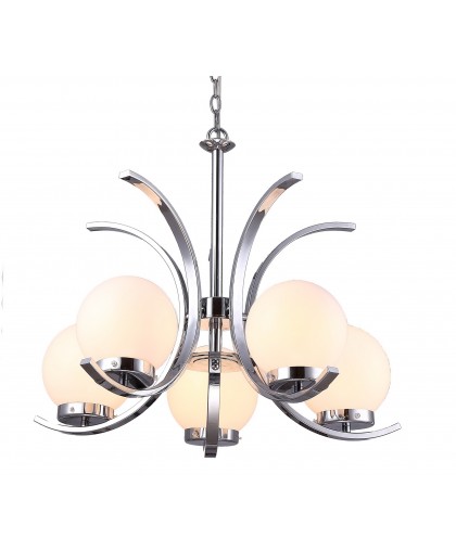 Люстра подвесная Arte Lamp CLAUDIAA8055LM-5CC, диаметр 61 см, хром